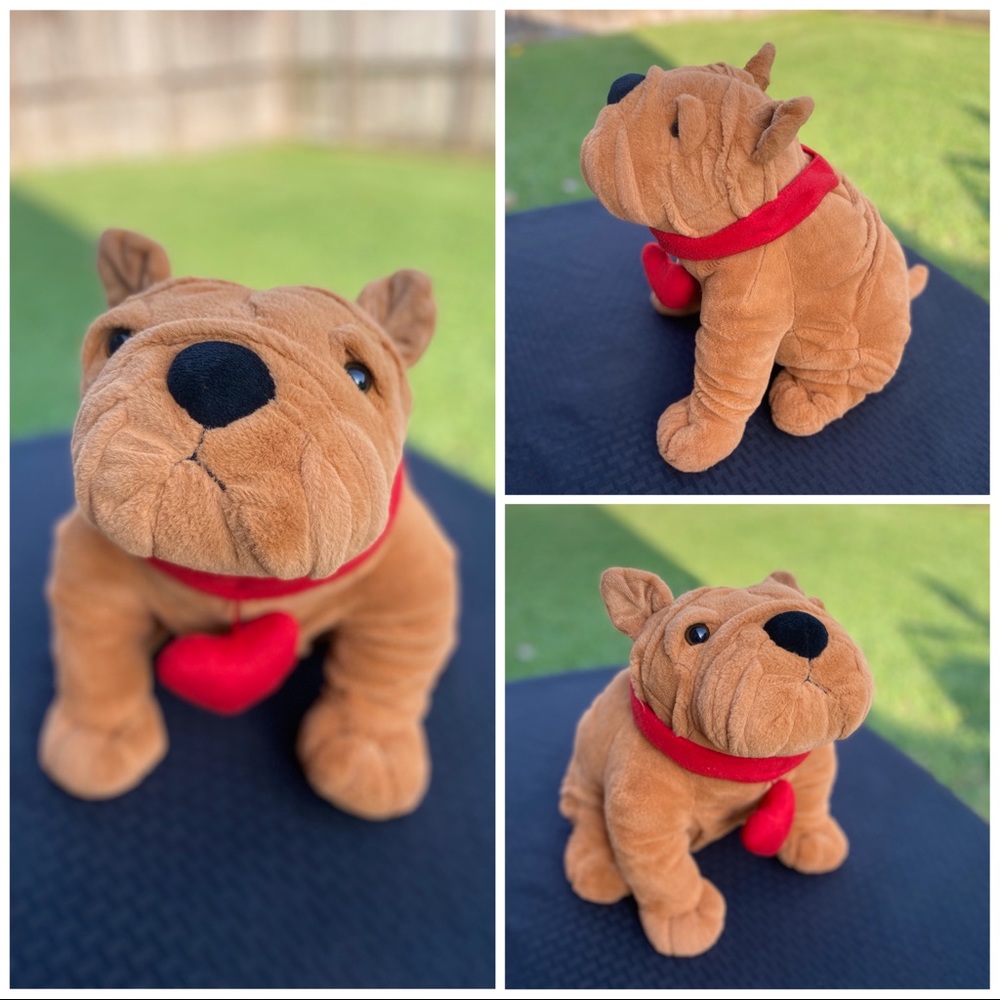 Dan Dee Bull dog stuffed animal plush